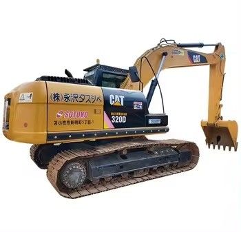 CAT320D2 Использованный экскаватор с вместимостью в 0,8 м3 и оригинальным двигателем CAT C6.4ACERT