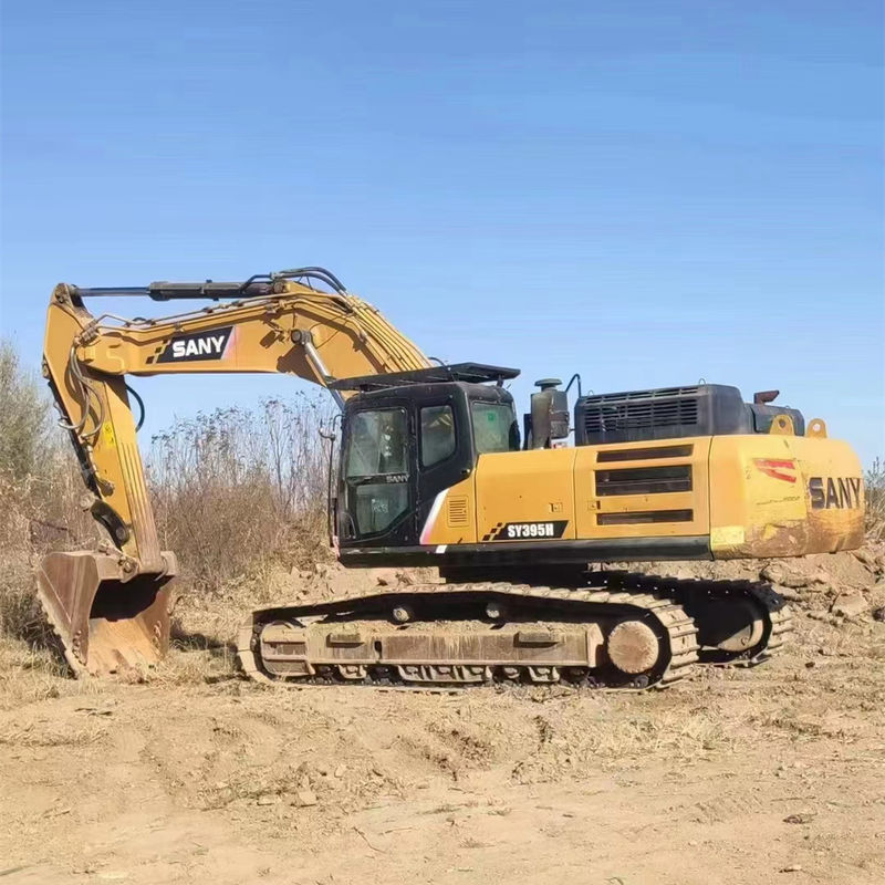 245 кН сила копания ведра Sany SY395H Crawler Excavator 395H 40 тонн Использованный экскаватор