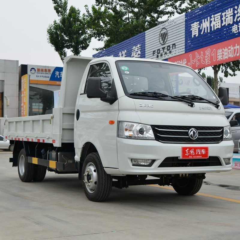 Подержанный Dongfeng W17 102hp левый руль 2 места 2 подушки безопасности один ряд 4 * 2 легкий грузовик