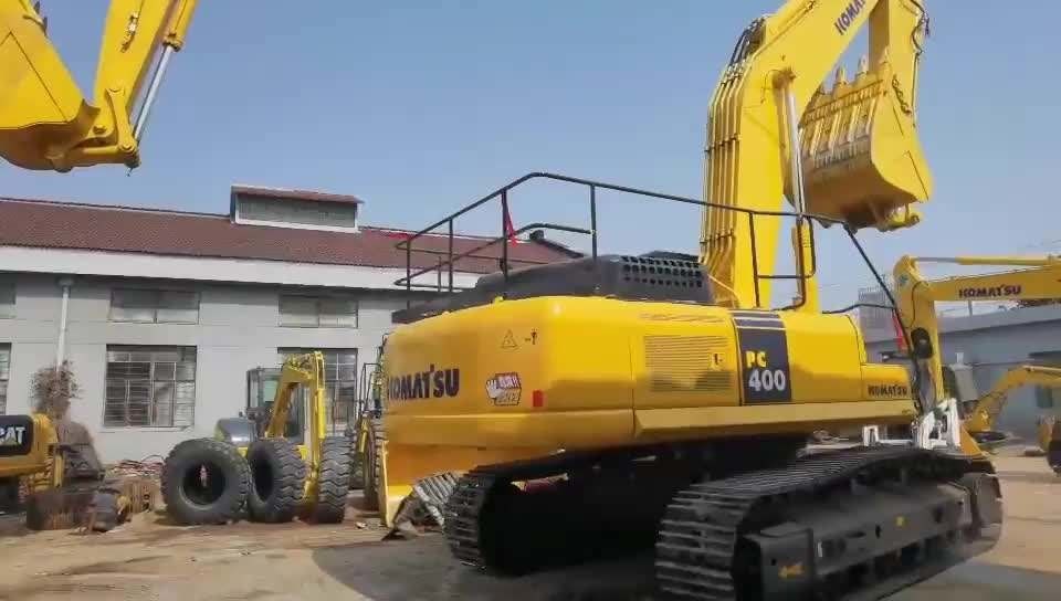 Низкий рабочий час Подержанный экскаватор Komatsu PC400-7 с технической видеоподдержкой