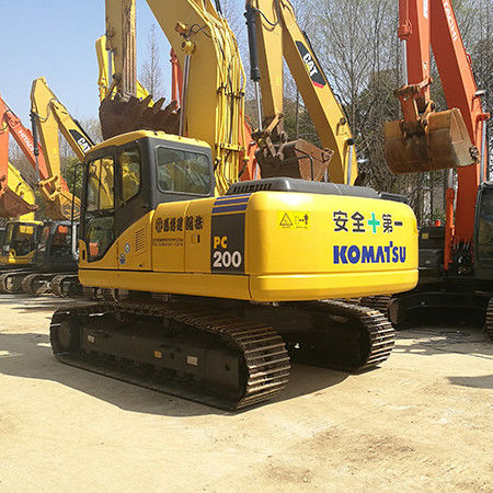 Кувшин 0.9CBM Komatsu Использованный экскаватор PC 200 Thumb Тяжелое оборудование для тяжелой работы
