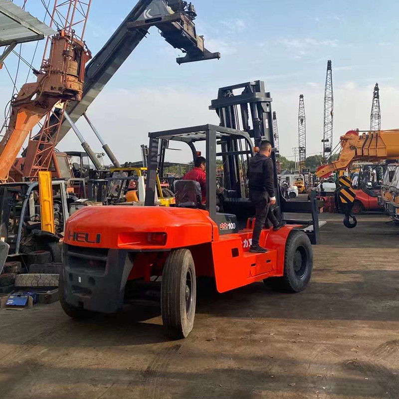 Электрический вилочный погрузчик с дизельным двигателем и тяжелыми подъемными инструментами весом 12-16 тонн