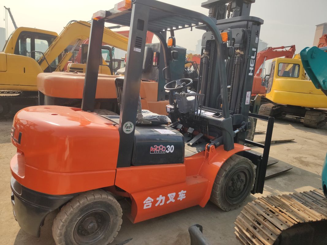 3 тонны HELI Подержанный электрический вилочный погрузчик Оригинальный цвет и номинальная грузоподъемность 5 тонн