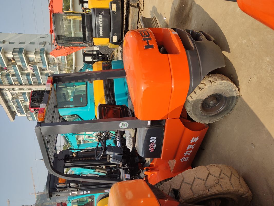 3 тонны HELI Подержанный электрический вилочный погрузчик Оригинальный цвет и номинальная грузоподъемность 5 тонн