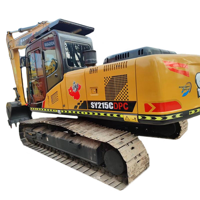 Оригинальный двигатель 21,5 тонны Sany SY215 Crawler Excavator Использованный Sany215 Excavator