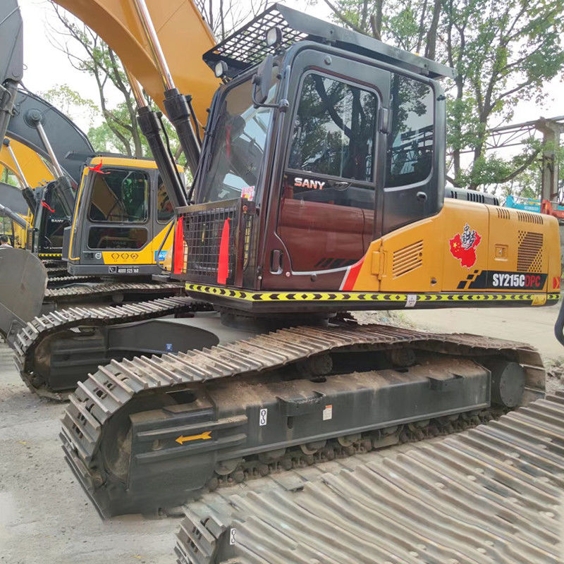 Оригинальный двигатель 21,5 тонны Sany SY215 Crawler Excavator Использованный Sany215 Excavator