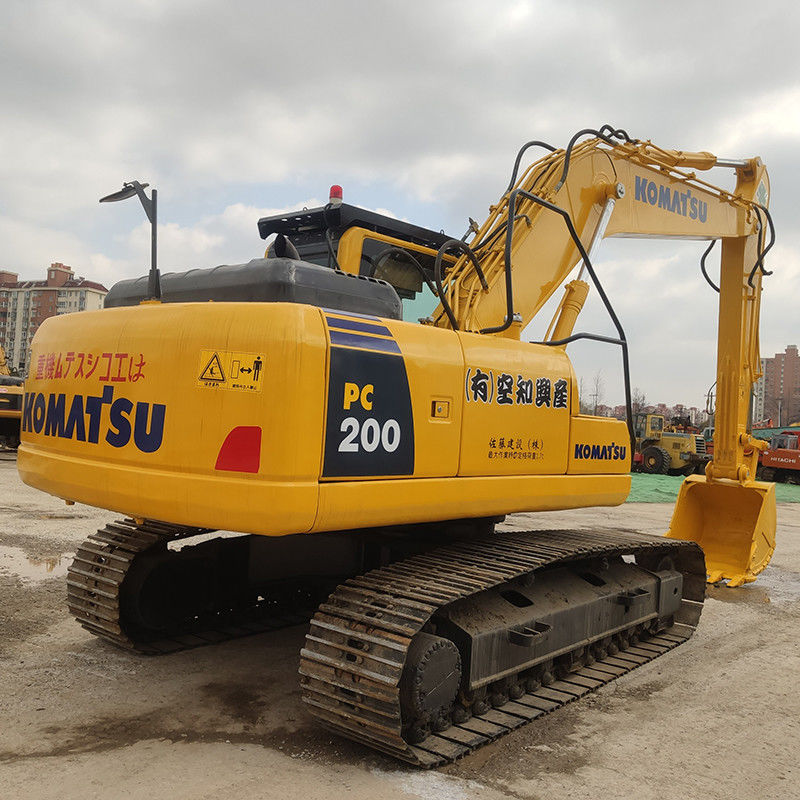 20 тонн рабочей массы Komatsu PC200 экскаватор с оригинальным цветом подержанный