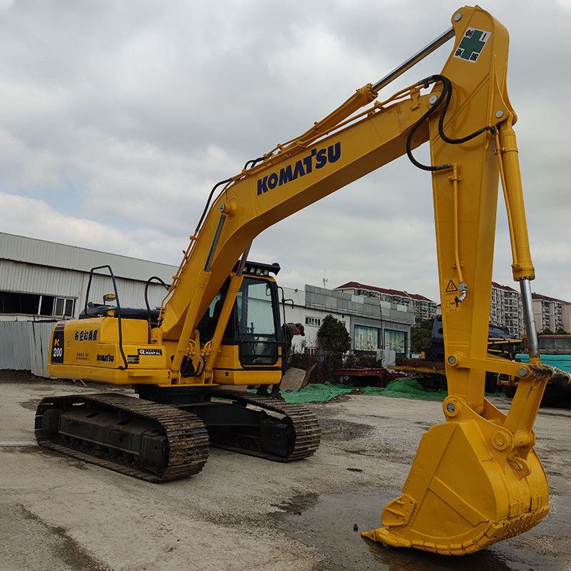 20 тонн Komatsu PC 200 Япония Использованный экскаватор с и 3.1/4.2/5.5 км/ч скорость ходьбы