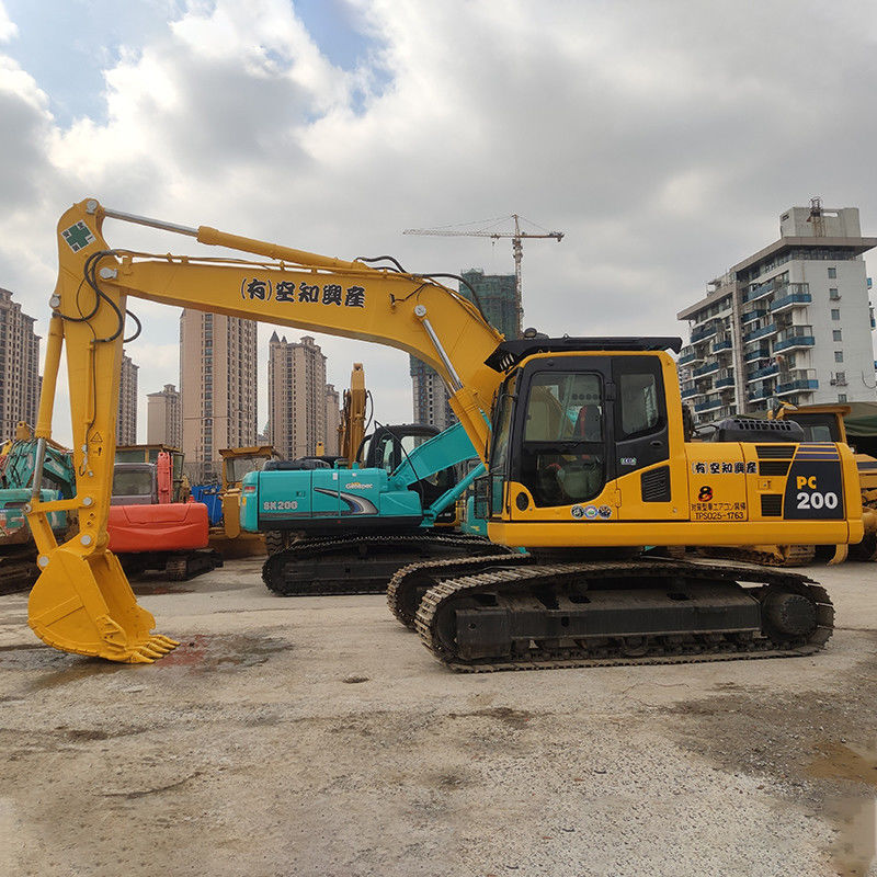 Подержанный экскаватор Komatsu PC200 PC220-8 с оригинальным двигателем в хорошем состоянии