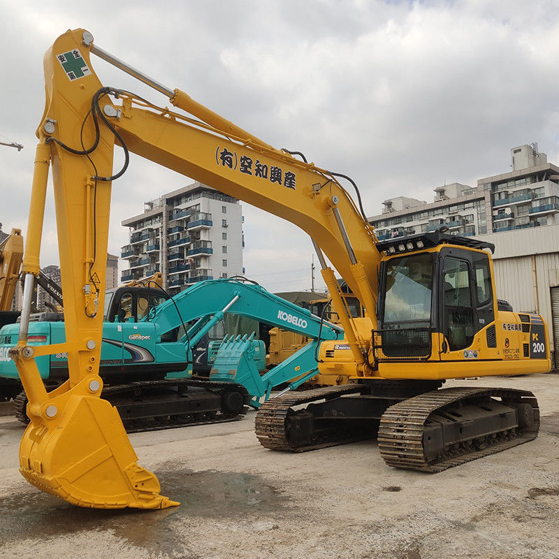 Подержанный экскаватор Komatsu PC200 PC220-8 с оригинальным двигателем в хорошем состоянии