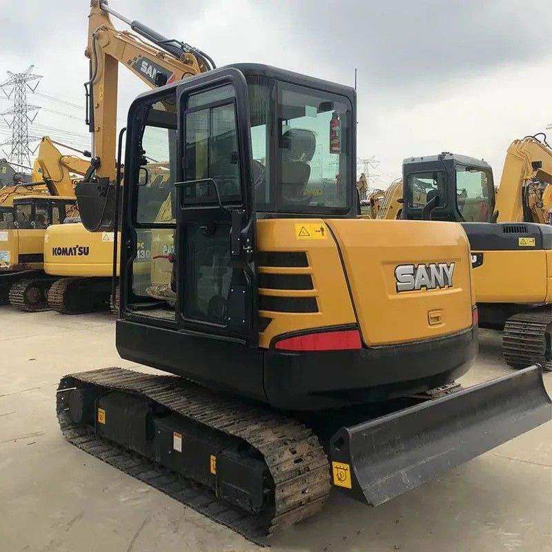 Sany Used Excavator SY55C Pro с оригинальным двигателем и массой машины 5780 кг