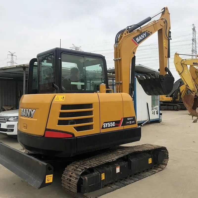 Sany Used Excavator SY55C Pro с оригинальным двигателем и массой машины 5780 кг