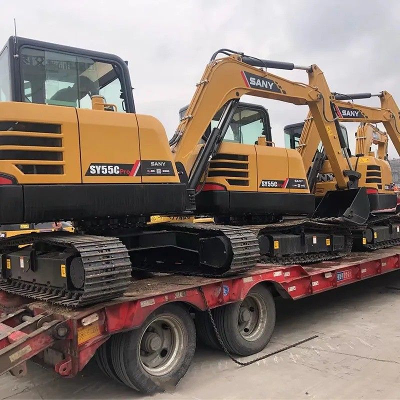 Sany Used Excavator SY55C Pro с оригинальным двигателем и массой машины 5780 кг