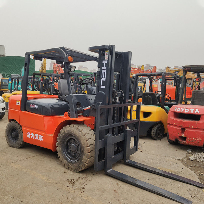 Розничная торговля 5 тонн дизельных вертолетных вилочных погрузчиков с рабочими часами 2001-4000 и розничный рынок