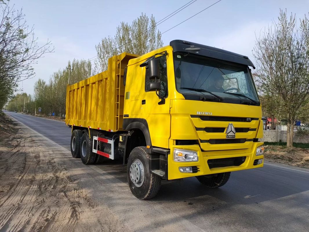 Использованный HOWO 6x4 грузовик с наклоном грузовик с 6 цилиндрами и 126000kg грузовик