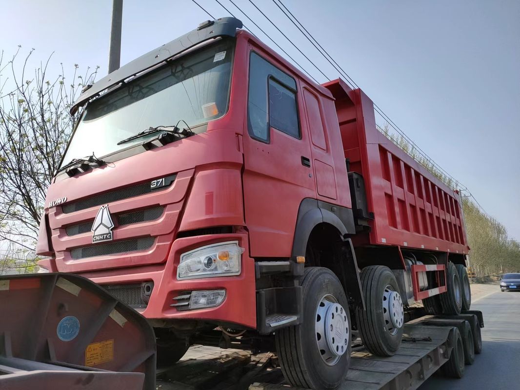 Ручное окно SINO ТРУК 12 колесный LHD 50тонны Вторая рука 8x4 Подержанный HOWO Дэмпер Дамп
