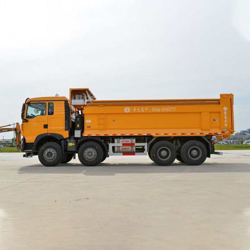 400-500L емкость топливного бака Автоматическое окно HOWO 8 * 4 380hp 12 колесный грузовик