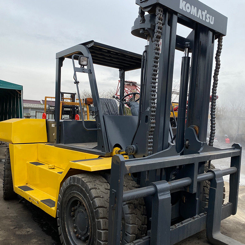 Использованный дизельный вилочный погрузчик Komatsu для контейнеров 12-16 тонн Длина вилки 1070 мм Ширина вилки 150 мм
