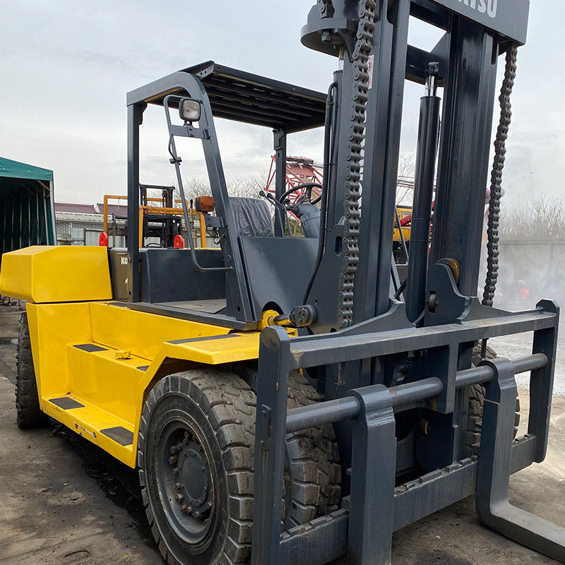 Использованный дизельный вилочный погрузчик Komatsu для контейнеров 12-16 тонн Длина вилки 1070 мм Ширина вилки 150 мм