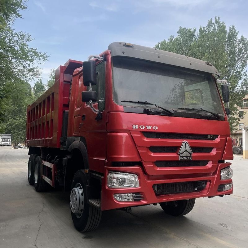 10 Номер передней смены Sinotruk HOWO 371HP Использованные мусоровозы 6X4 для строительной шахты