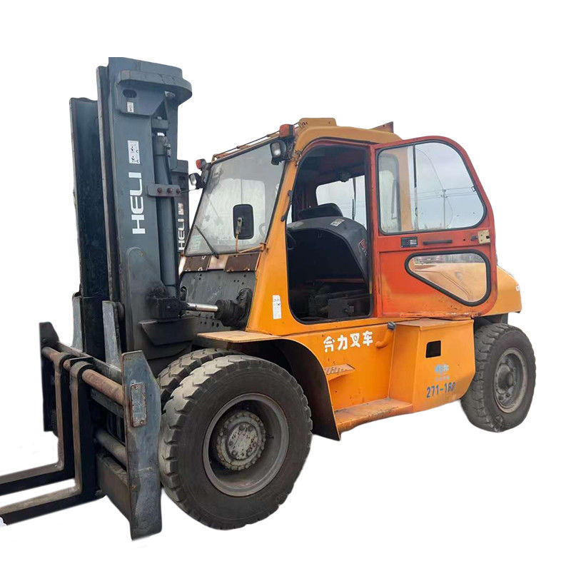 10-тонный гели-дизельный вилочный погрузчик с мощным дизельным двигателем и низким расходом топлива
