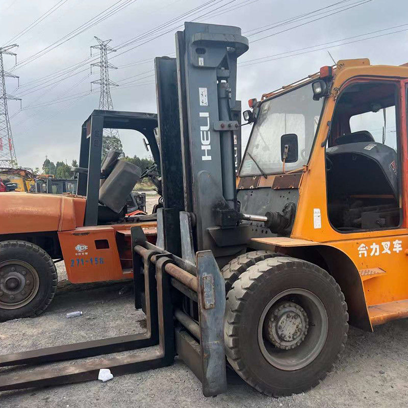 10-тонный гели-дизельный вилочный погрузчик с мощным дизельным двигателем и низким расходом топлива