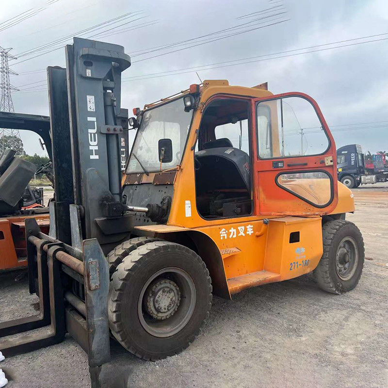 10-тонный гели-дизельный вилочный погрузчик с мощным дизельным двигателем и низким расходом топлива