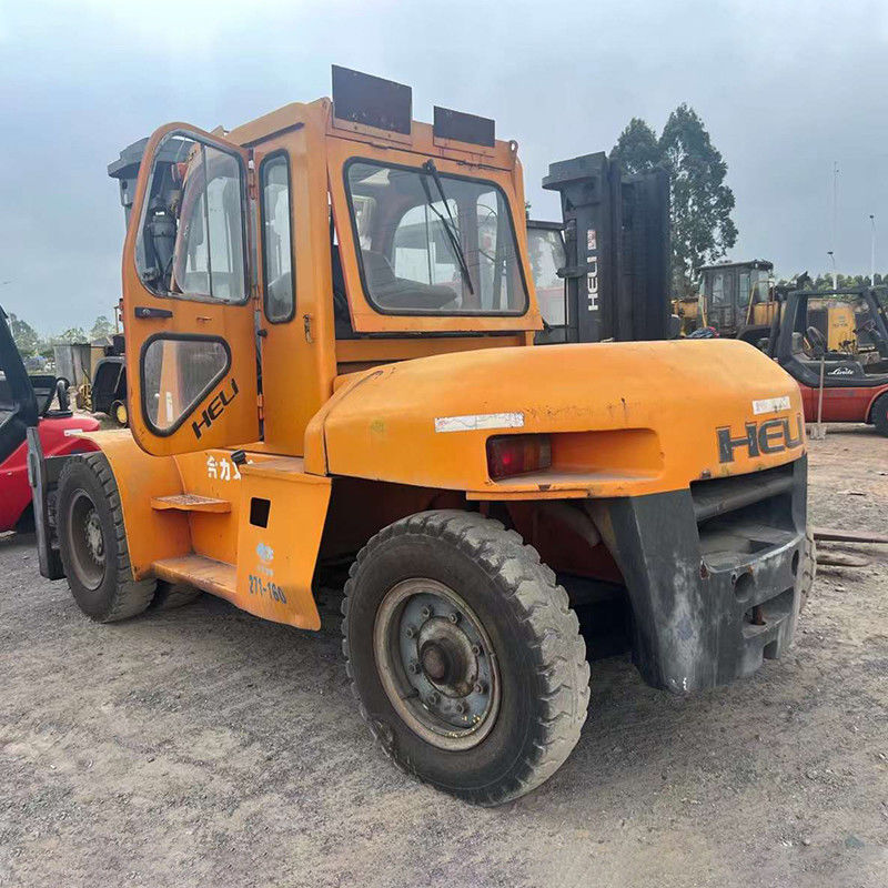 10-тонный гели-дизельный вилочный погрузчик с мощным дизельным двигателем и низким расходом топлива