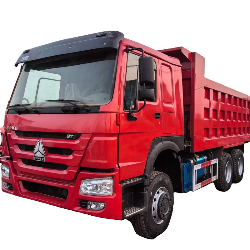 Полностью отремонтированный 371HP 8X4 HOWO Дамп-Трак с 6,2-8 м длиной грузового бака и ABS