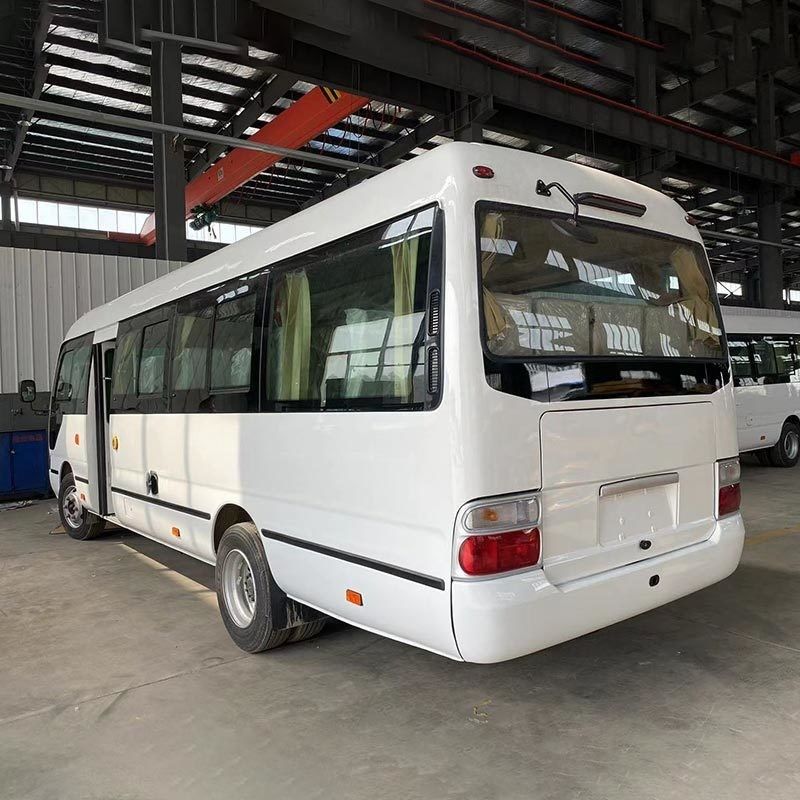 Подержанный ручной Rhd Toyo ta Coaster Bus с двигателем турбозарядки и производительностью