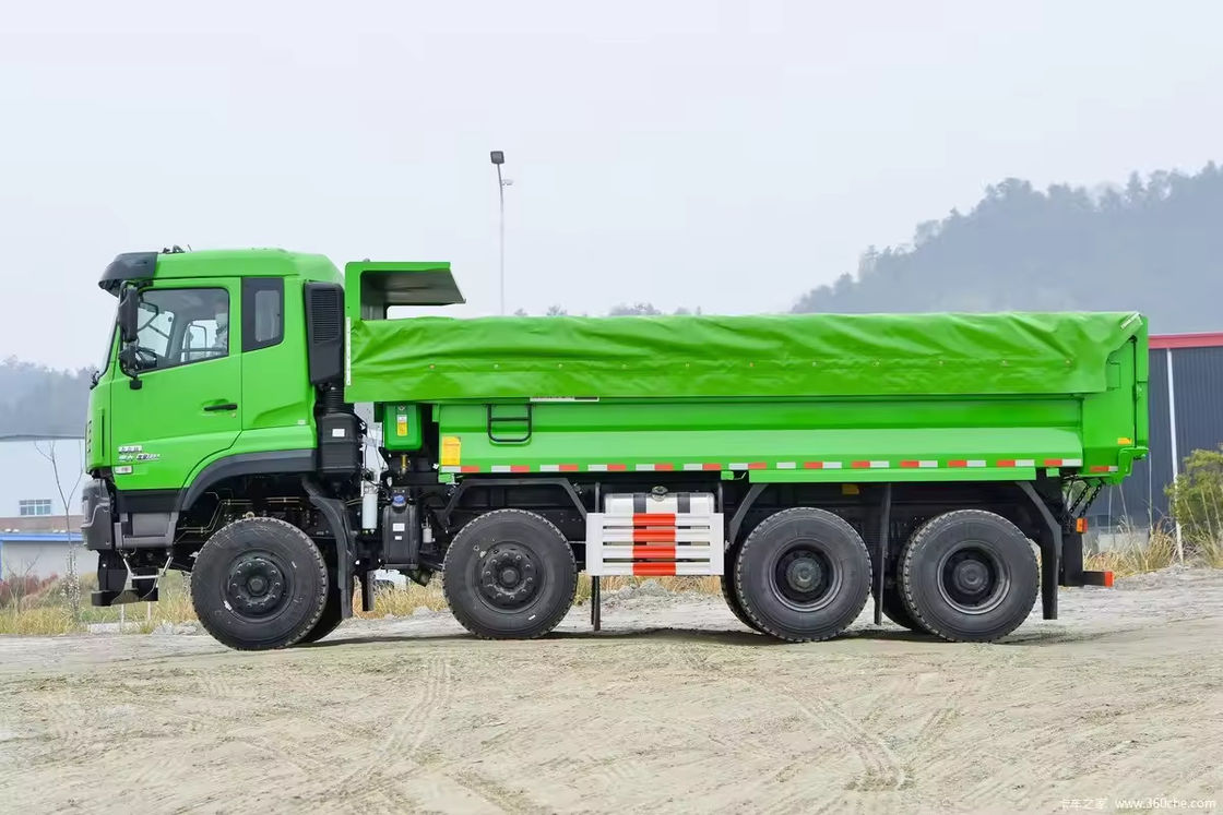 12 колес 35 тонн 600 лошадиных сил Dongfeng Дэмп-Трук для песка почвы Камень Транспортирующий Tipper