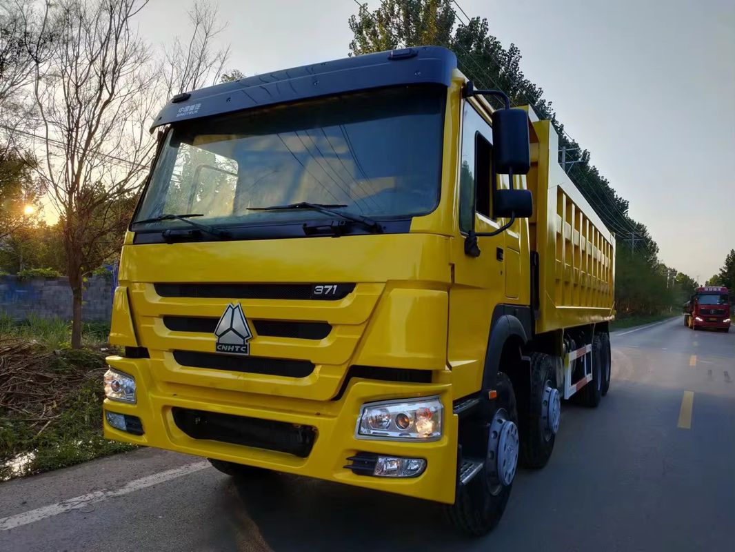 Sinotruk Howo 8x4 371hp 450hp 24 кубических метров использованный грузовик с откидкой с отсутствием ABS