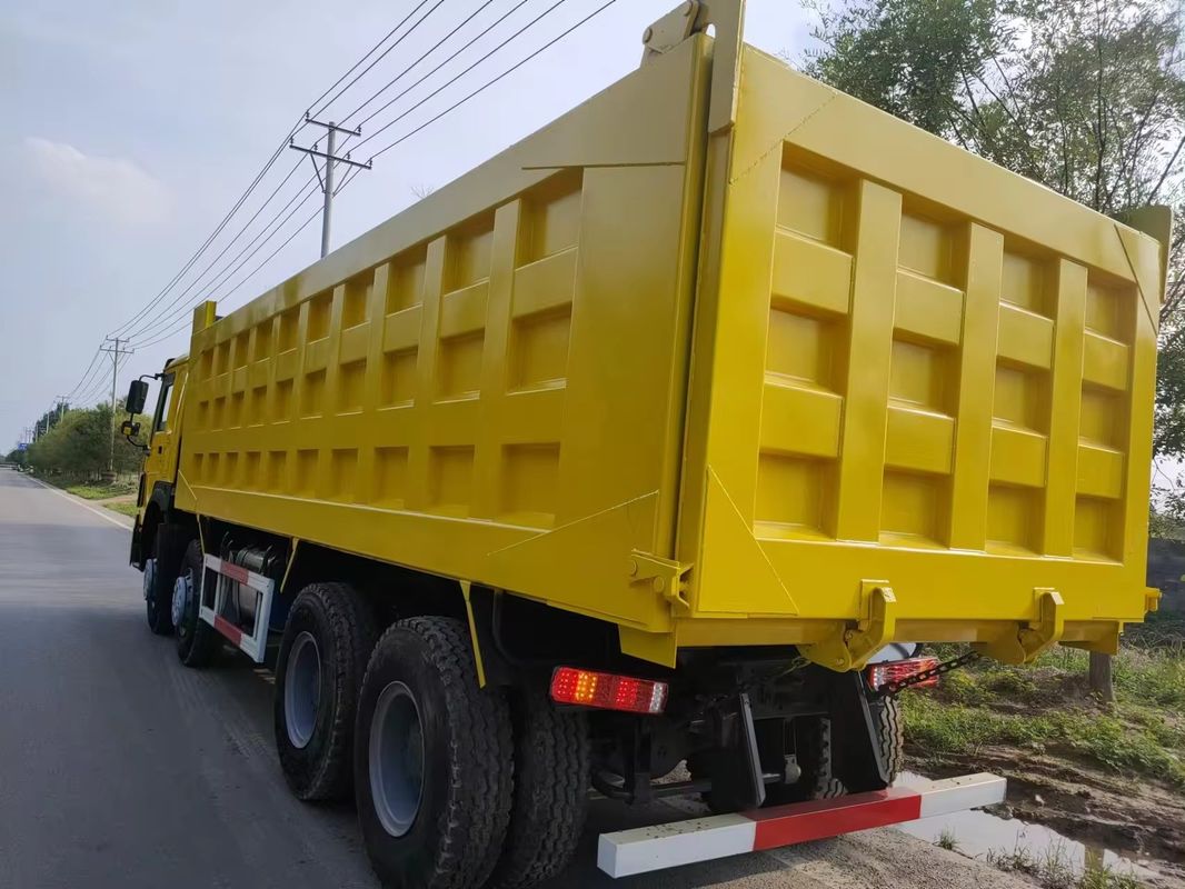 Подержанный Howo 8x4 12 колесные грузовики 375 л.с. дизельный двигатель грузовик с откидкой песка без ESC