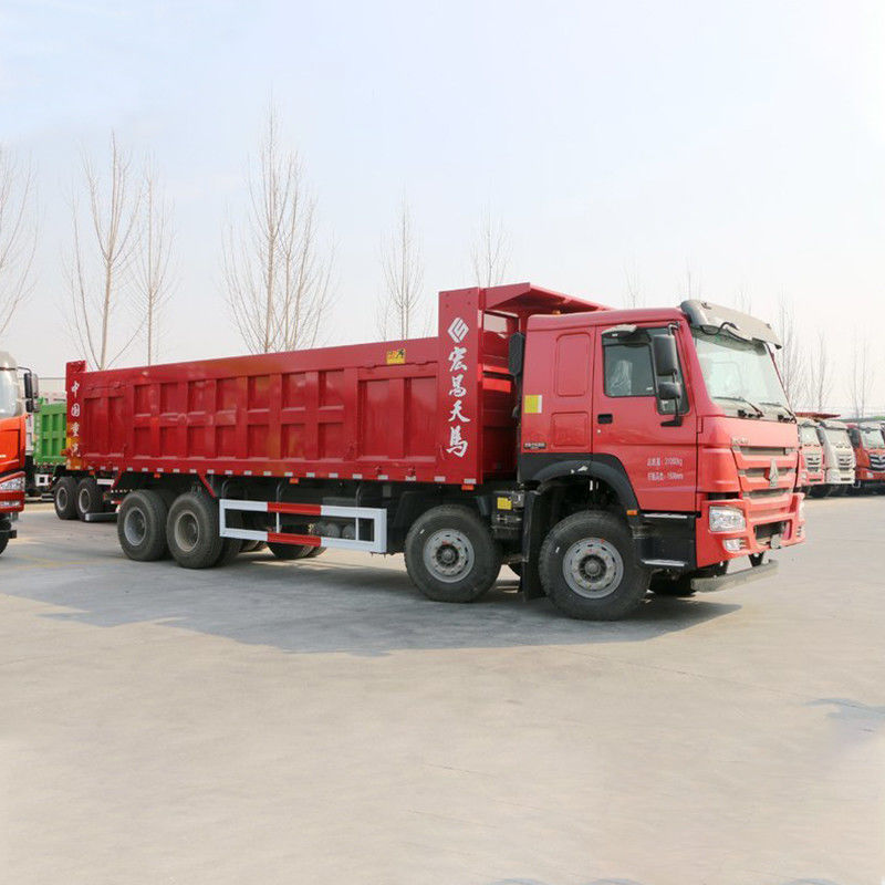 2 Обратная передача HOWO 380 лошадиных сил 8x4 Триппер грузовик 40 тонн 12 колес Дамп-грузовик