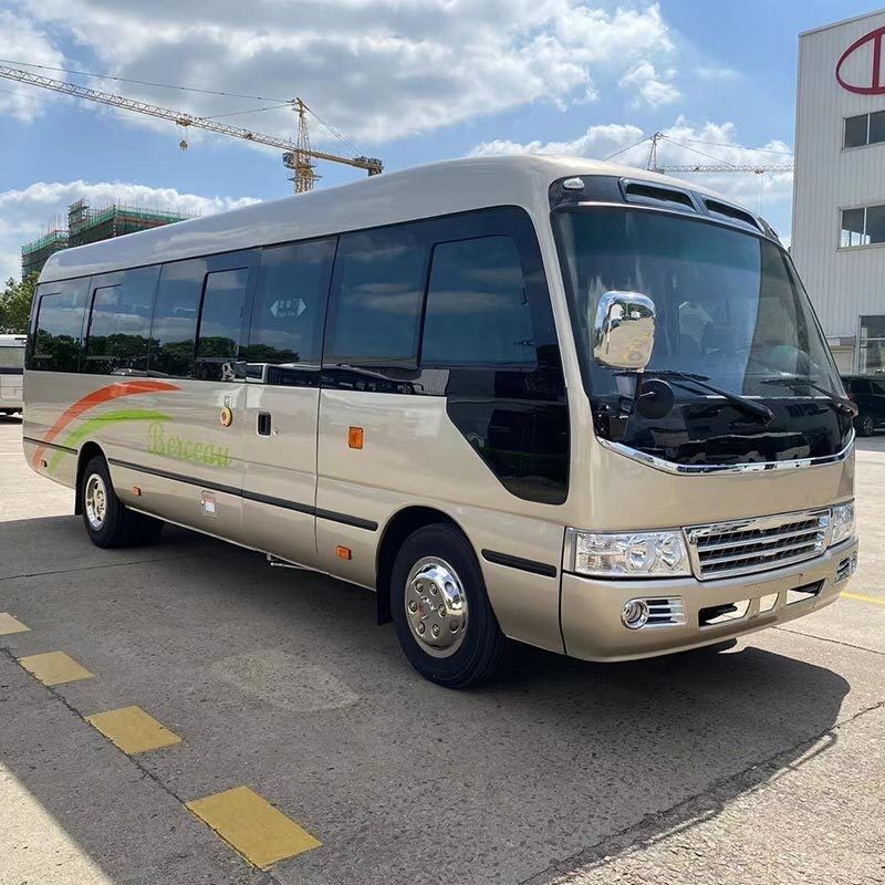 30 1 место RHD LHD Public Bus Style Toyota Coaster Bus Ручная коробка передач и с 1