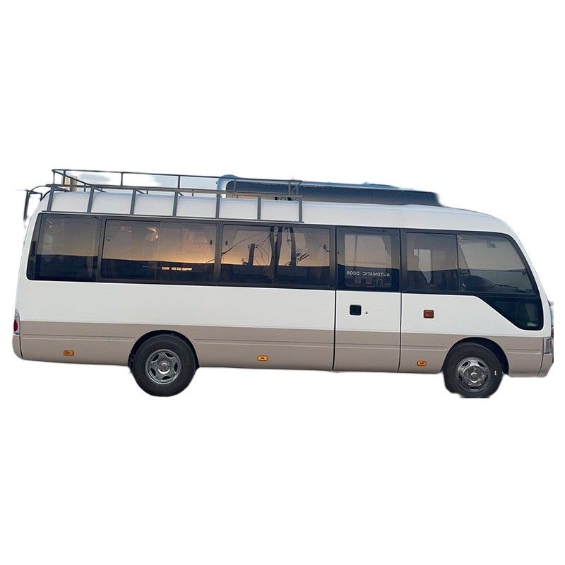 Доступный японский автобус Toyota Coaster с дизельным двигателем и вместимостью 23-30 мест