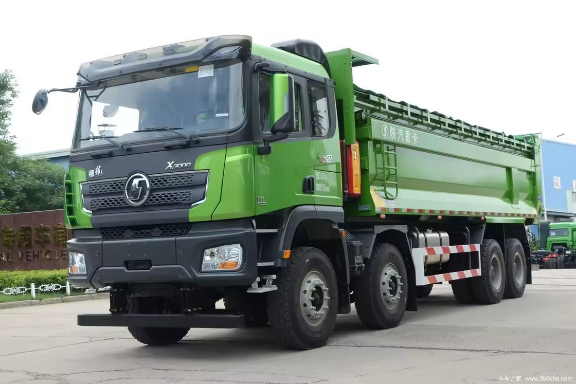 Переход номер 12 Использованный SHACMAN Дэмп-Трак 8X4 6X4 420 HP для тяжелой добычи полезных ископаемых