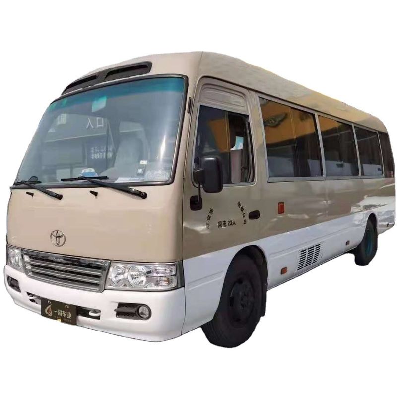 Автобус Toyota Coaster Diesel 30 мест с ручной коробкой передач и максимальной скоростью 120 км/ч