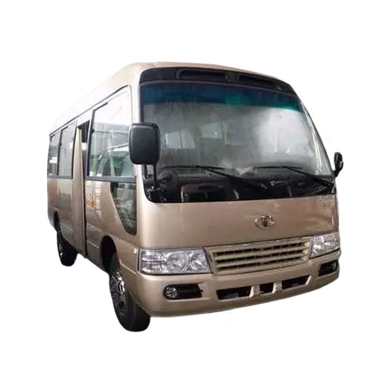 30 мест Использованный RHD LHD Mini Coaster Bus с ручной коробкой передач и двигателем емкостью 4L