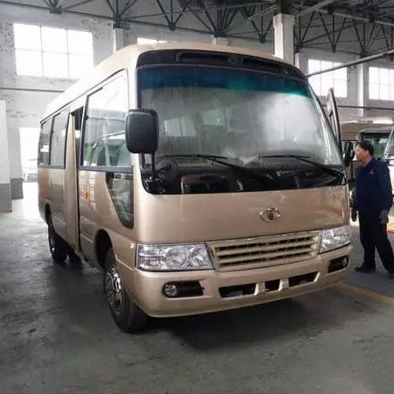 30 мест Использованный RHD LHD Mini Coaster Bus с ручной коробкой передач и двигателем емкостью 4L