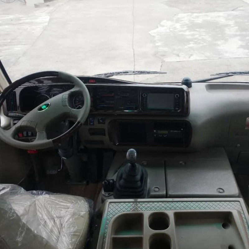 30 мест Использованный RHD LHD Mini Coaster Bus с ручной коробкой передач и двигателем емкостью 4L