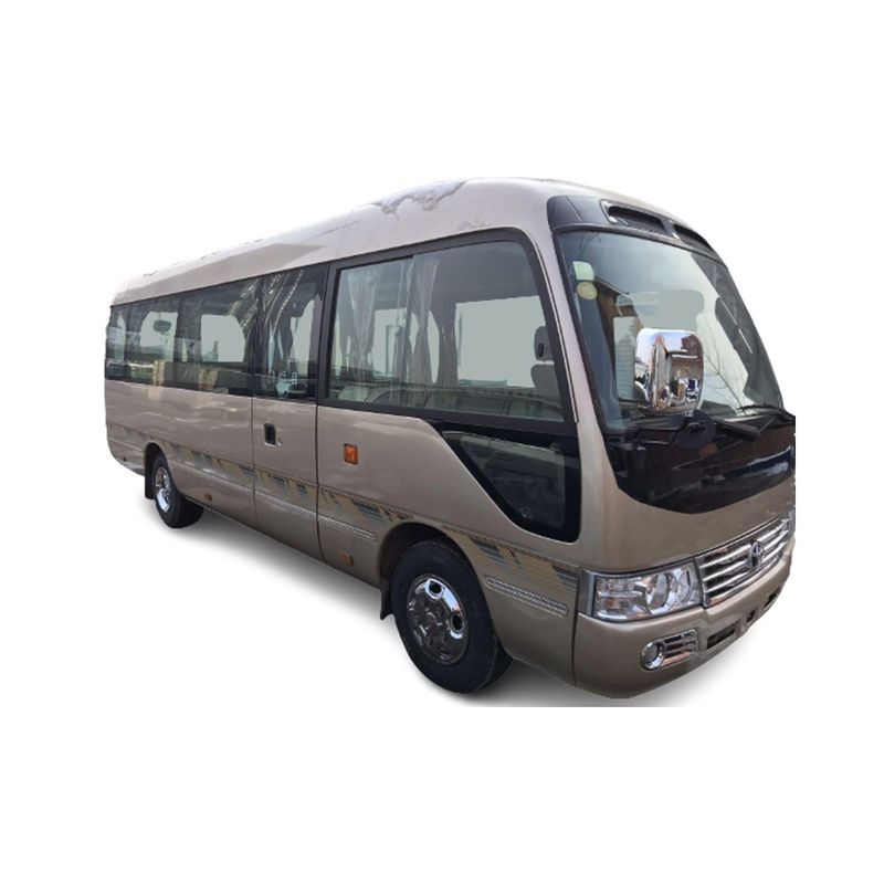 Подержанный 22-30 пассажирских мест Toyot Coaster Bus с передним дизельным двигателем