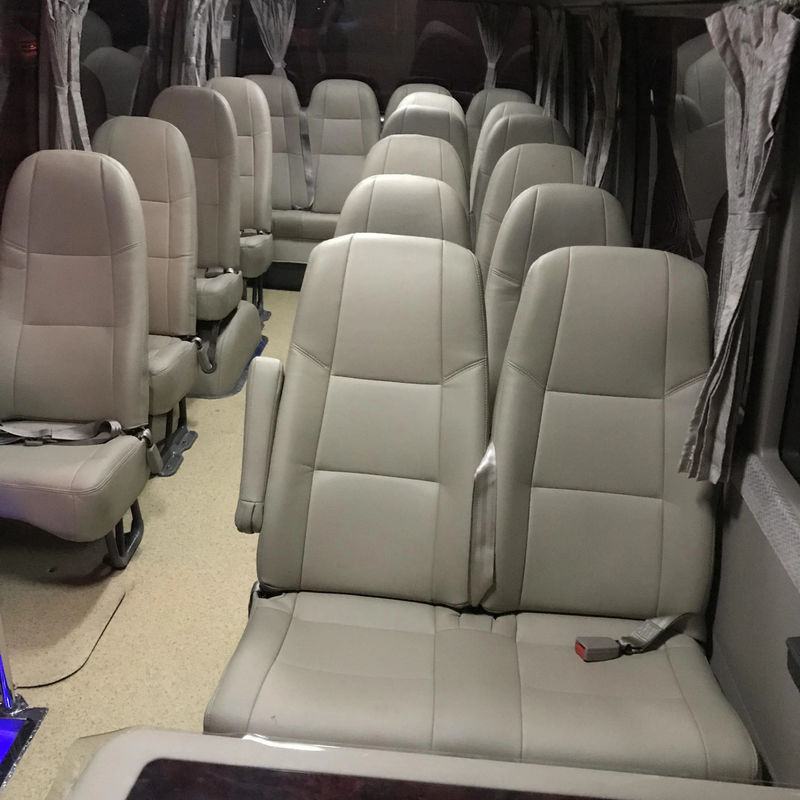 Подержанный 22-30 пассажирских мест Toyot Coaster Bus с передним дизельным двигателем