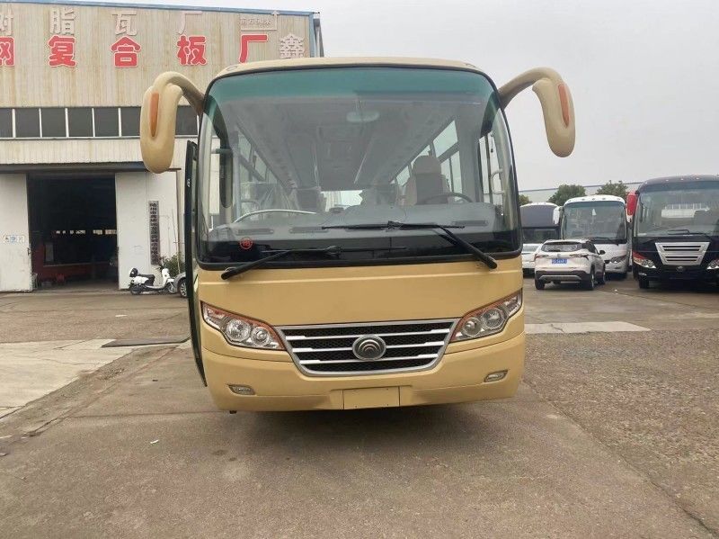 Дизельные подержанные автобусы Современные пассажирские роскошные автобусы с вспомогательным рулевым управлением и 16-30 мест