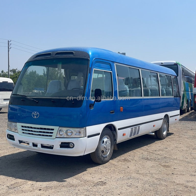 16-30 мест Подержанный автобус Toyota Coaster с стандартом выбросов Евро 3 в хорошем состоянии