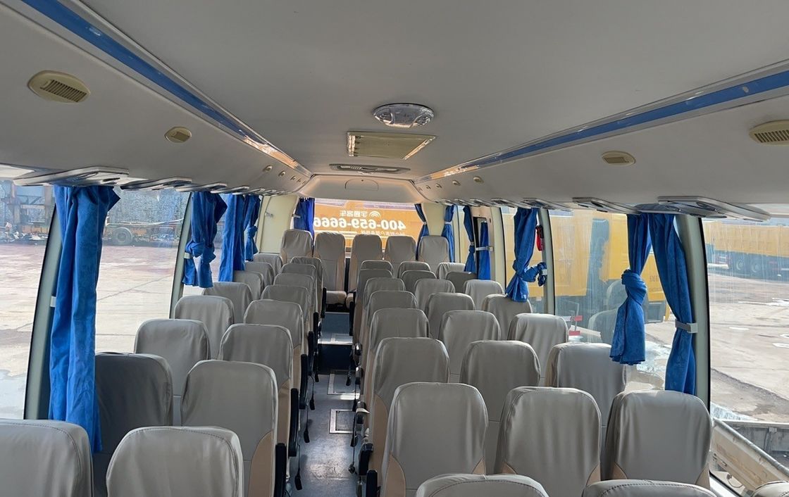 Подержанный задний двигатель Желтый школьный группы Туровые автобусы Двигатель вместимостью 8 л топливный тип дизель