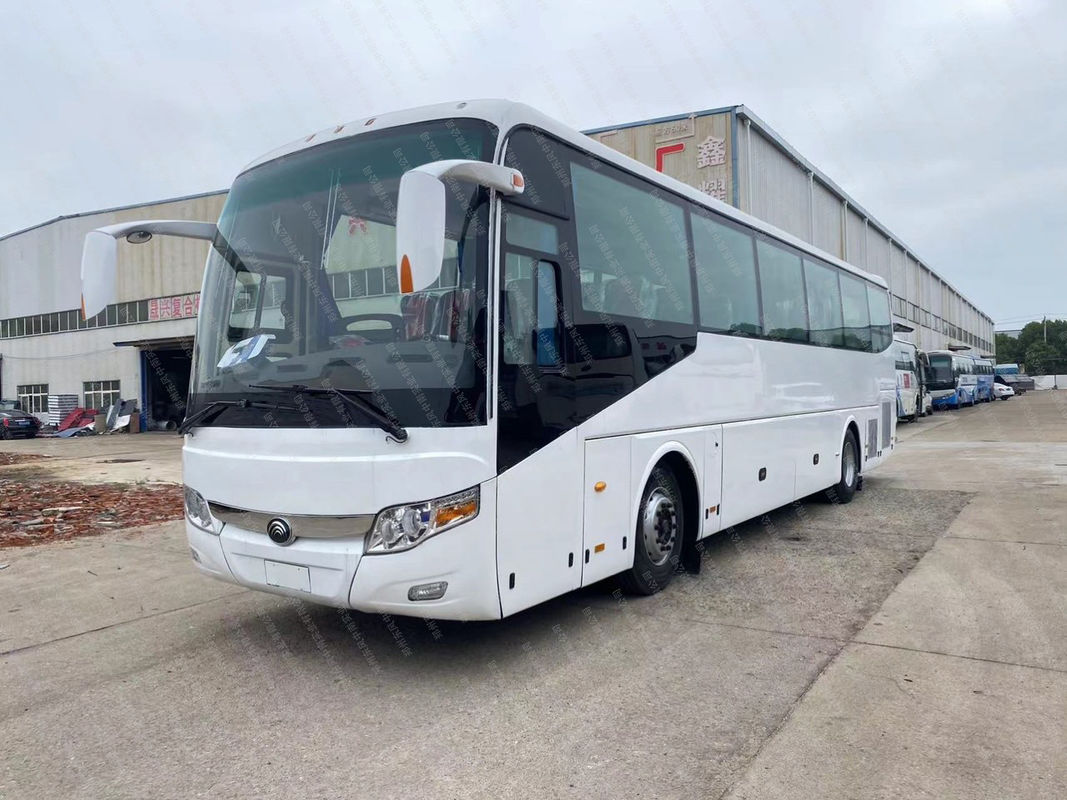 65-местный пассажирский автобус LHD в хорошем состоянии Дизельное топливо Подержанные белые автобусы по доступным ценам