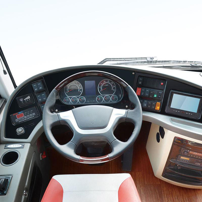 Автобус общественного транспорта 12 м 50 мест LHD Luxury Coach Bus с подвеской листья