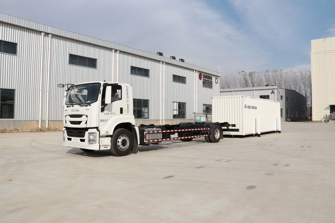 Настройка Isuzu 4*2 204hp 9.6m 59cbm Отсоединяемый корпус Вана грузовик