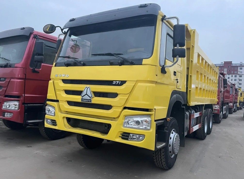 Ремонтированный Sinotruck Howo 6x4 10 Wheeler 371hp Подержанный Tipper Dump Truck Cruise Control Ничего